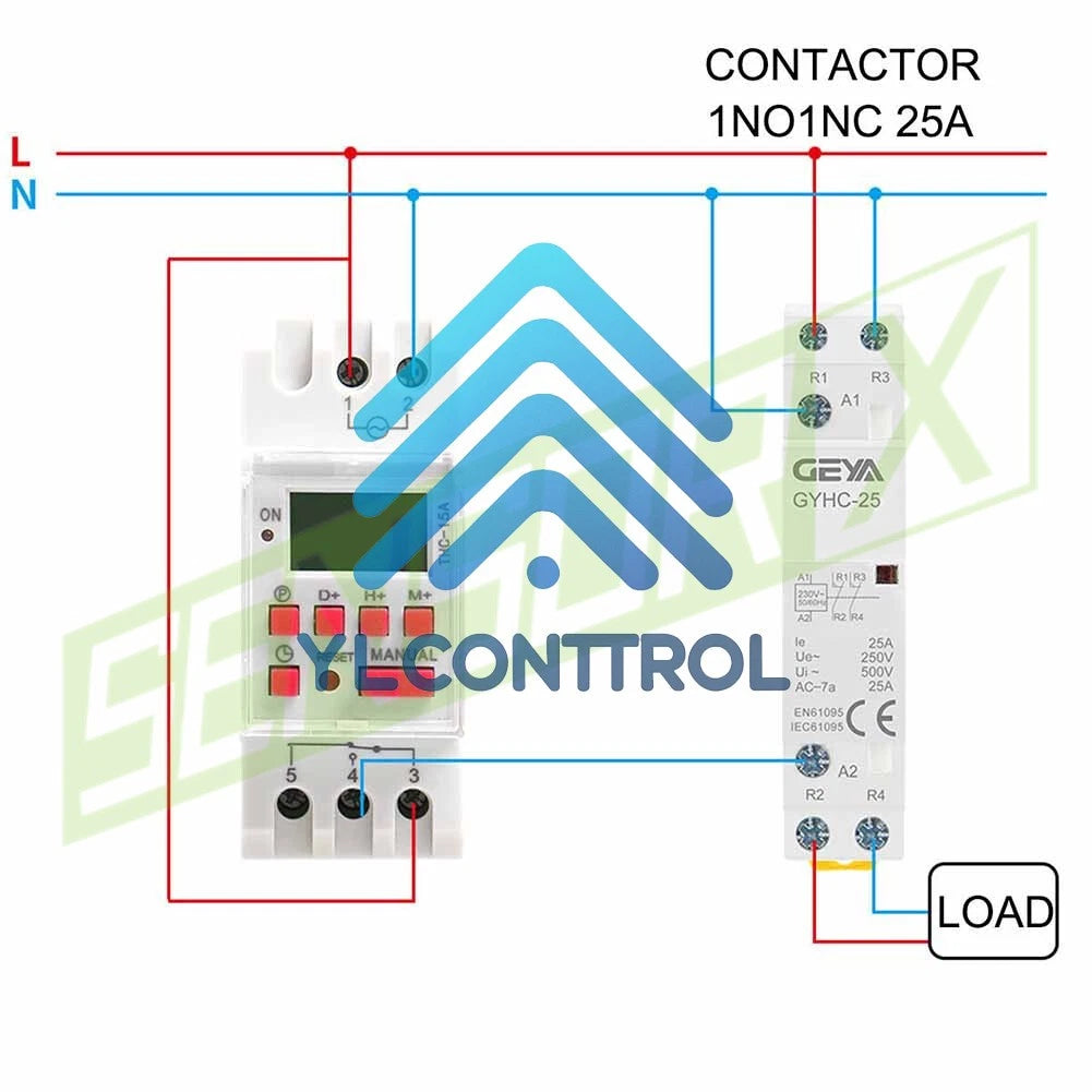 30A AC/DC 12-240V 1XProgrammable Digital LCD Timer Weekly Time Electronic Switch