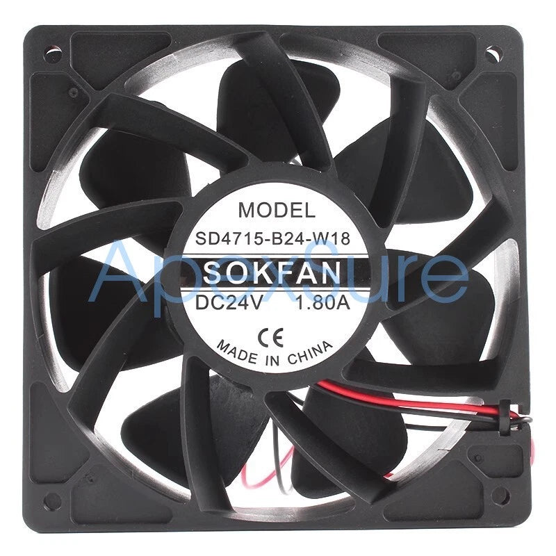 SOKFAN SD4715-B24-W18 12038 24V 1.8A 2-wire variable frequency compressor fan