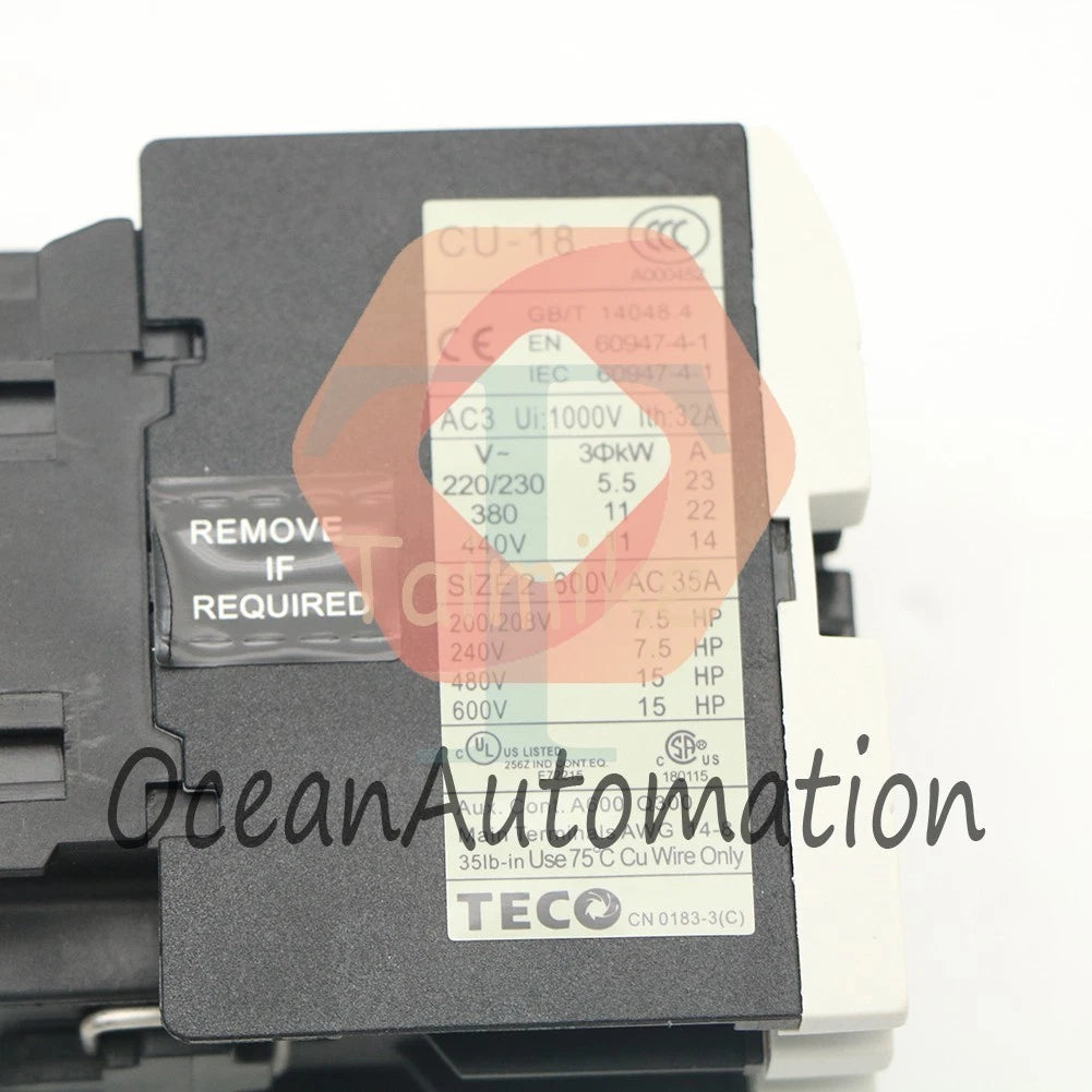 TECO CU-18 220VAC contactor (1PCS )