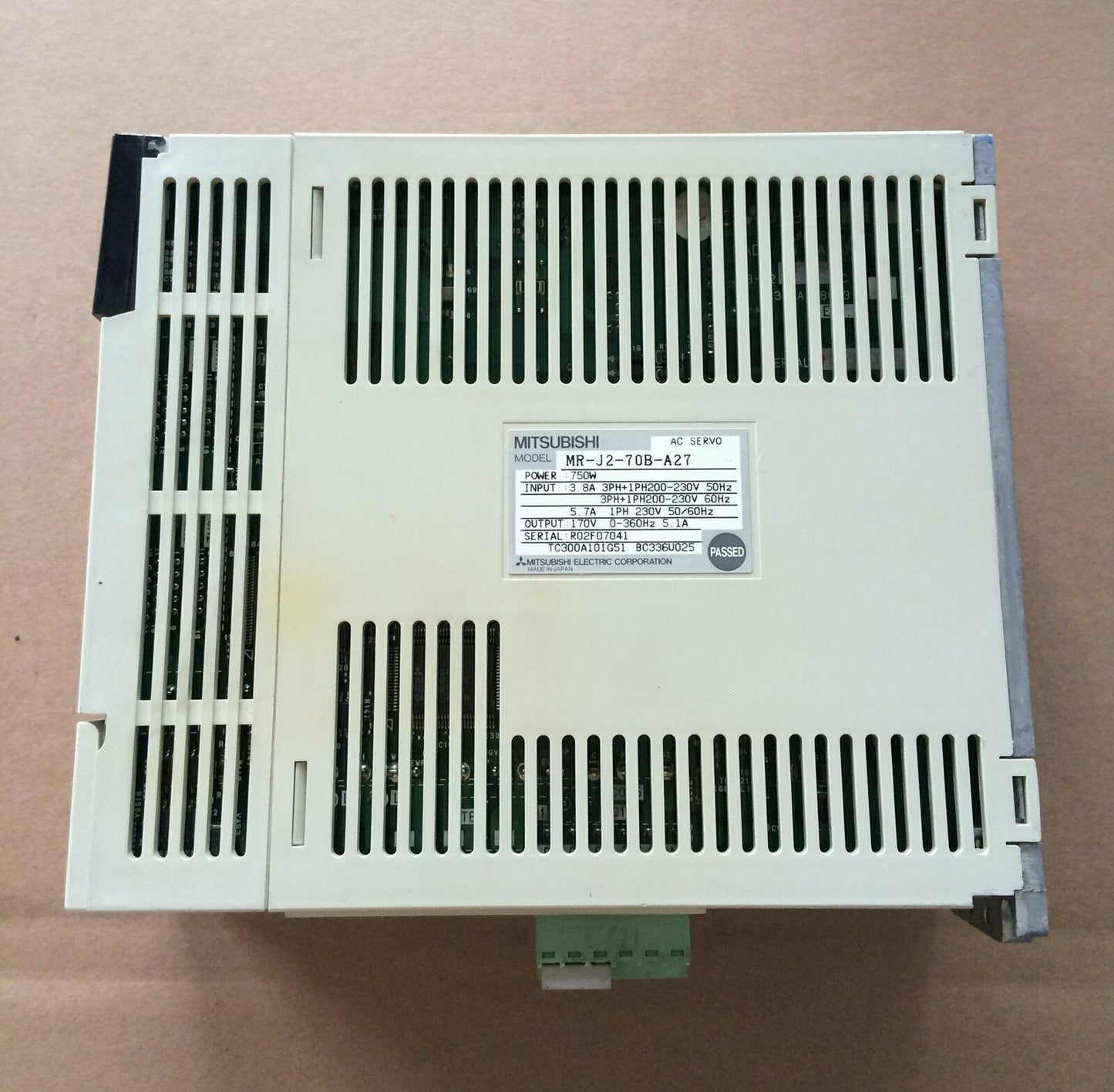 Mitsubishi MR-J2-70B-A27 750W SERVO DRIVE TESTED GOOD CONDITION - MITSUBISHI