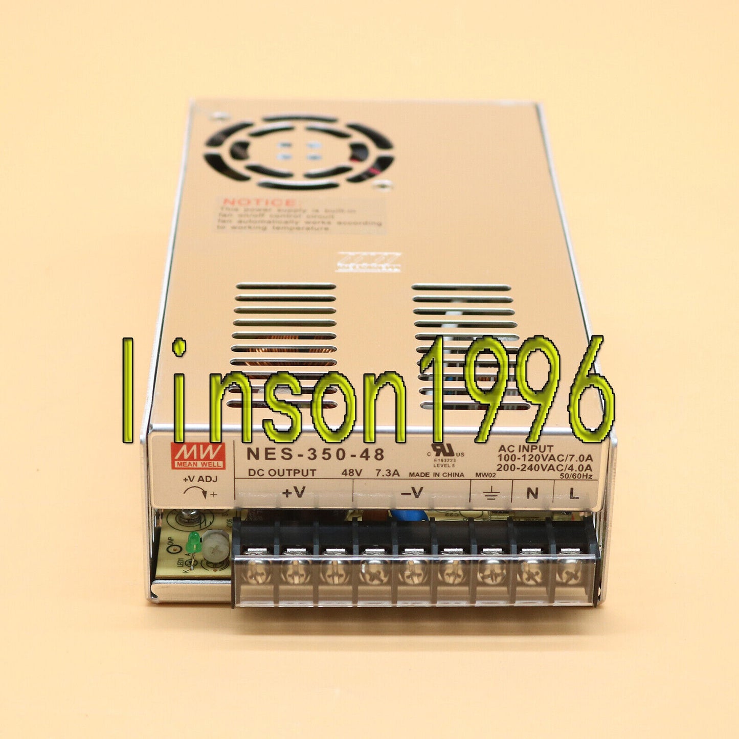 Mean Well 48V 7.3A Switching Power Supply - MEAN WELL