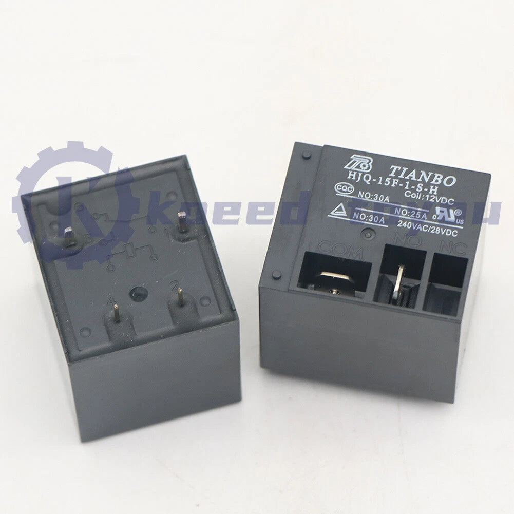 10Pcs 12V HJQ-15F-1-S-H 12VDC TIANBO Relay 4Pins US
