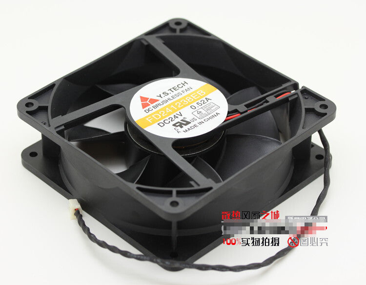 1pcs Y.S.TECH FD241238EB 24V 0.52A 12038 12cm double ball cooling fan 2pin