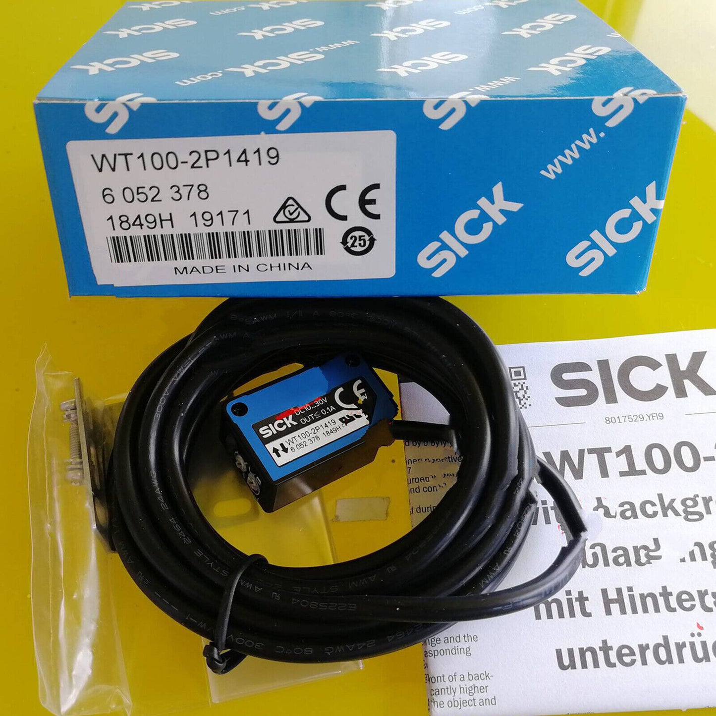 1PC SICK WT100-2P1419 Miniature Photoelectric Sensor - Small - SICK