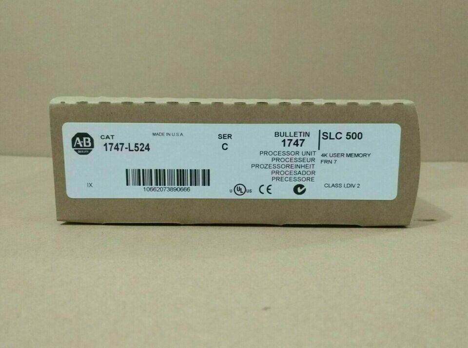 NEW FACTORY SEALED AB 1747-L524 SLC 500 CPU PROCESSOR UNIT MODULE 1747L524 - NEW FACTORY SEALED AB