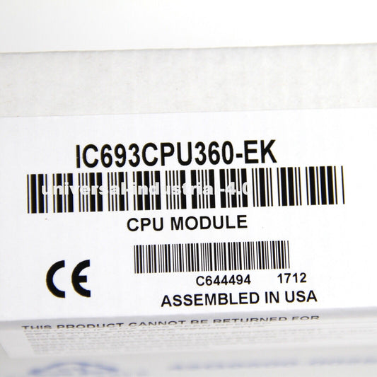 GE FANUC IC693CPU360 CPU Module 240K User Memory - GE