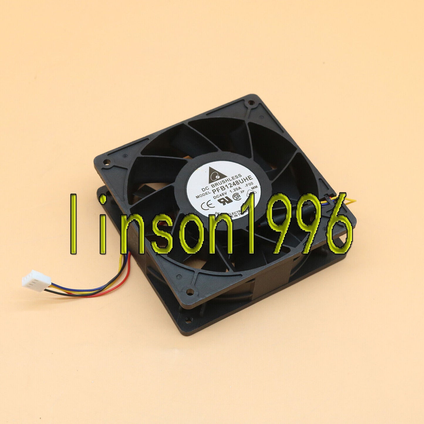 Delta Electronics PFB1248UHE 4Pin DC Brushless Cooling Fan - DELTA ELECTRONICS