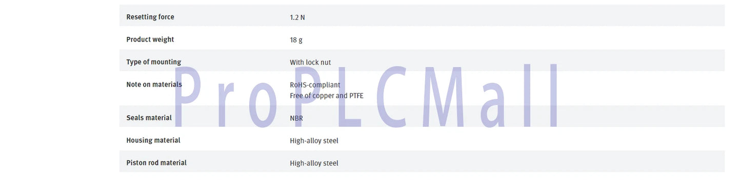 FESTO YSRW-7-10 191193 Pneumatic Shock Absorber ~1PCS