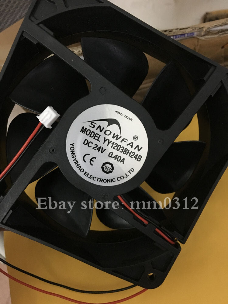 1pcs SNOWFAN YY12038H24B DC24V 0.40A 12CM 120*38MM 2-wire inverter fan