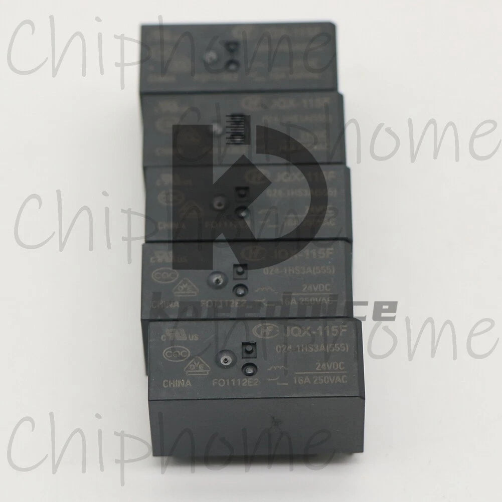 1Pce JQX-115F 024-1HS3A HF115F 024-1HS3A Small high power relay 16A 250VAC 6Pins