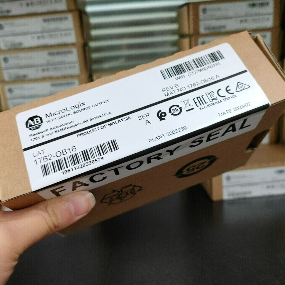 New Factory Sealed AB 1762-OB16 MicroLogix 16 Pt 24VDC Source Output Module - MICROLOGIX