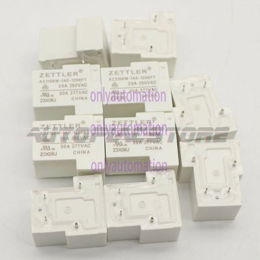 10Pcs ZETTLER AZ2150W-1AE-12DEFT 12VDC Automotive Relay 20A 250VAC 4Pins~