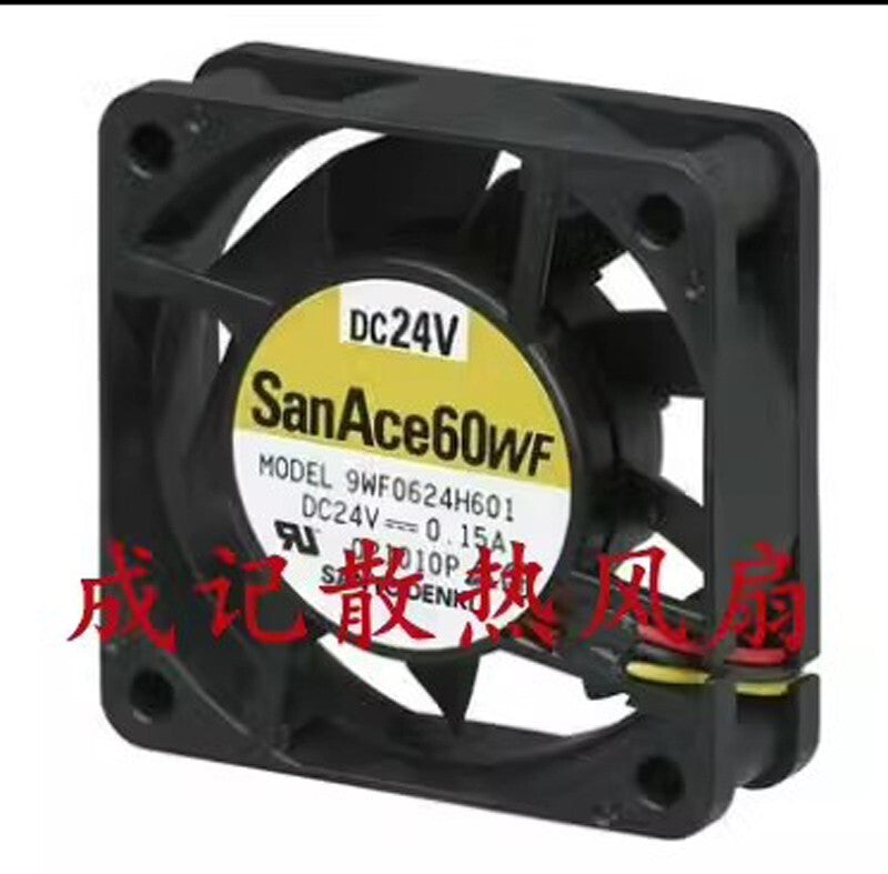 Sanyo 9WF0624H601 6020 DC24V 0.15A 6CM 3-Wire Cooling Fan