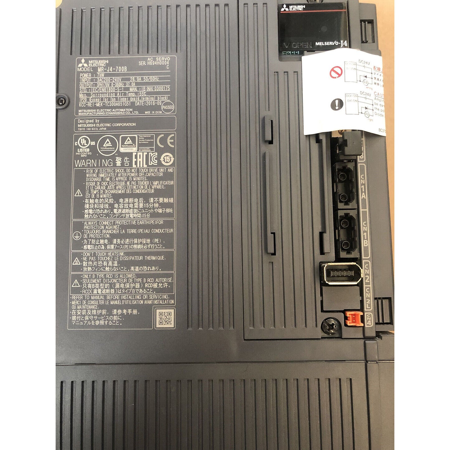 used 1PC Mitsubishi MR-J4-700B Servo Drives - MITSUBISHI