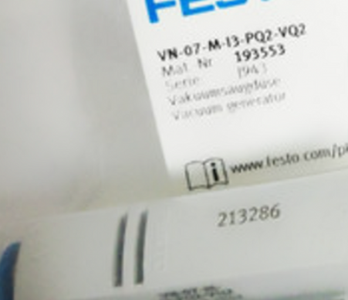 new FESTO VN-07-M-13-PQ2-VQ2 193553 Vacuum Generator - WESTERN ELECTRONICS