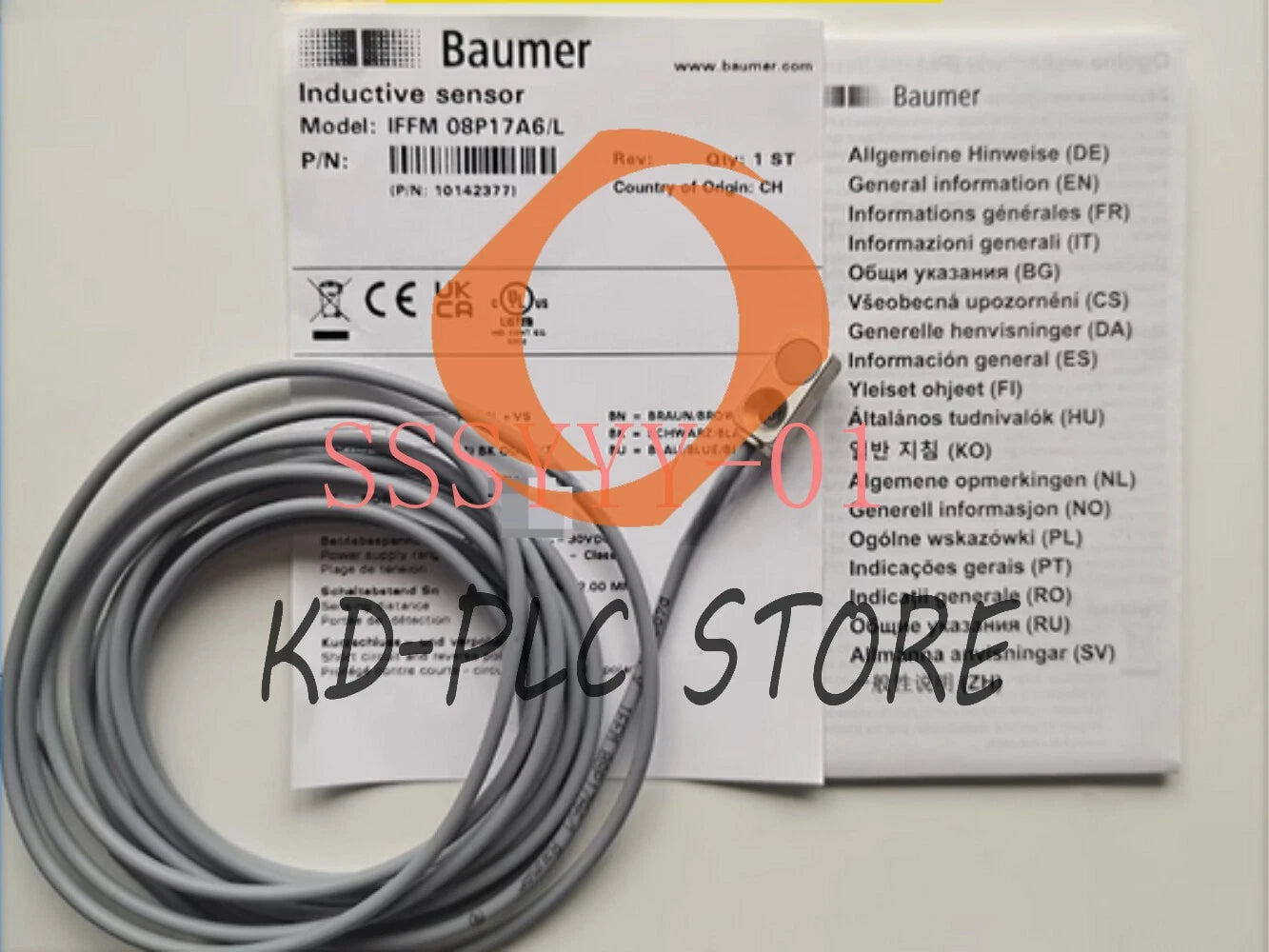 1PCS For Baumer IFFM 08P17A6/L Inductive Sensor IFFM08P17A6L