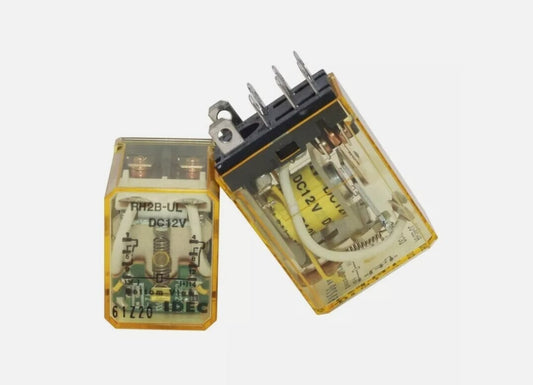 10Pcs/BOX Intermediate Relay RH2B-UL DC12V 8 Pins 2O2C