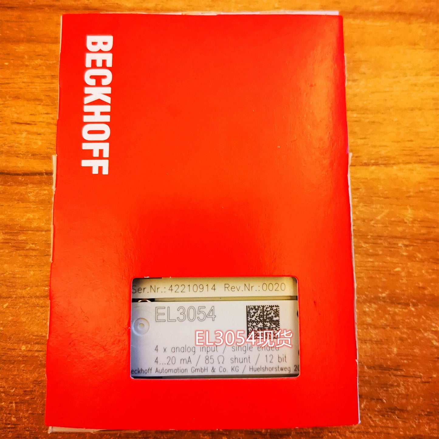 BECKHOFF EL3054 PLC MODULE EL3054