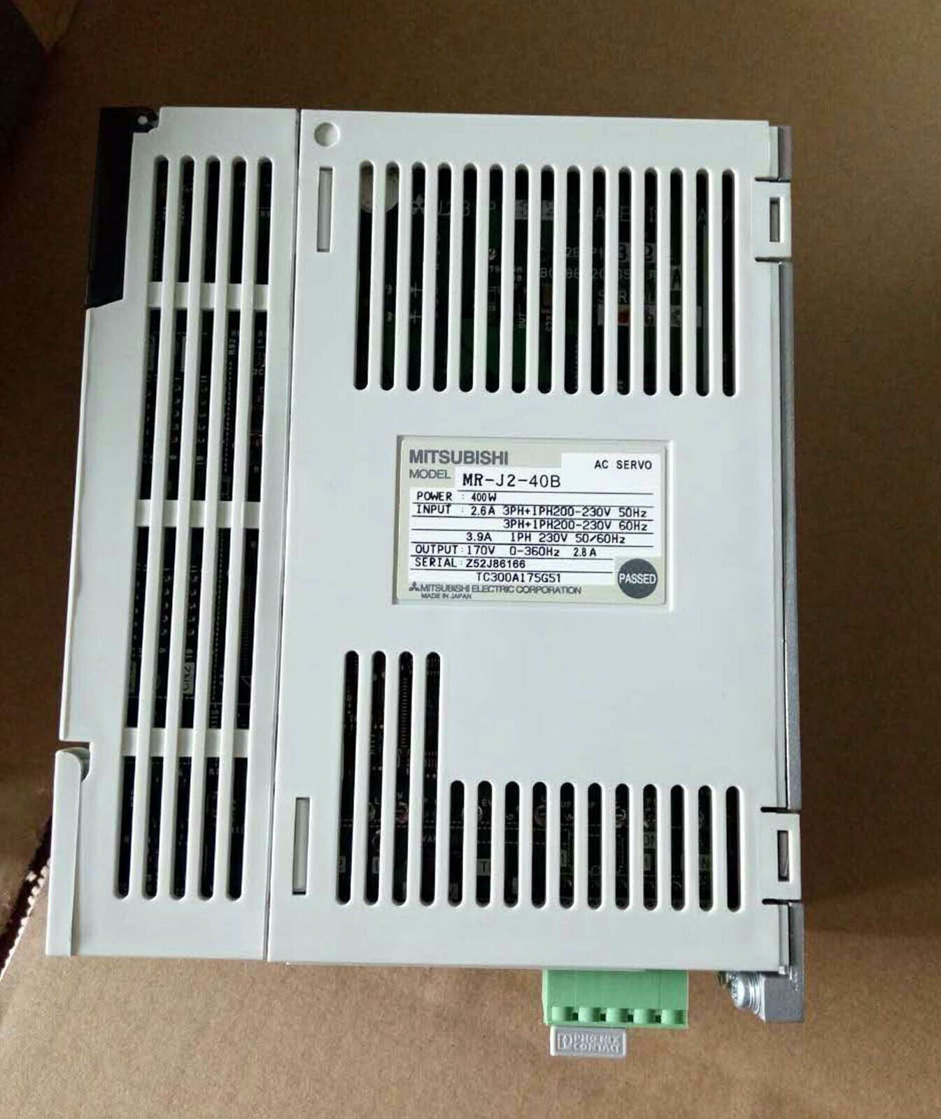 Mitsubishi AC SERVO DRIVE MR-J2-40B Used in Good Condition - MITSUBISHI