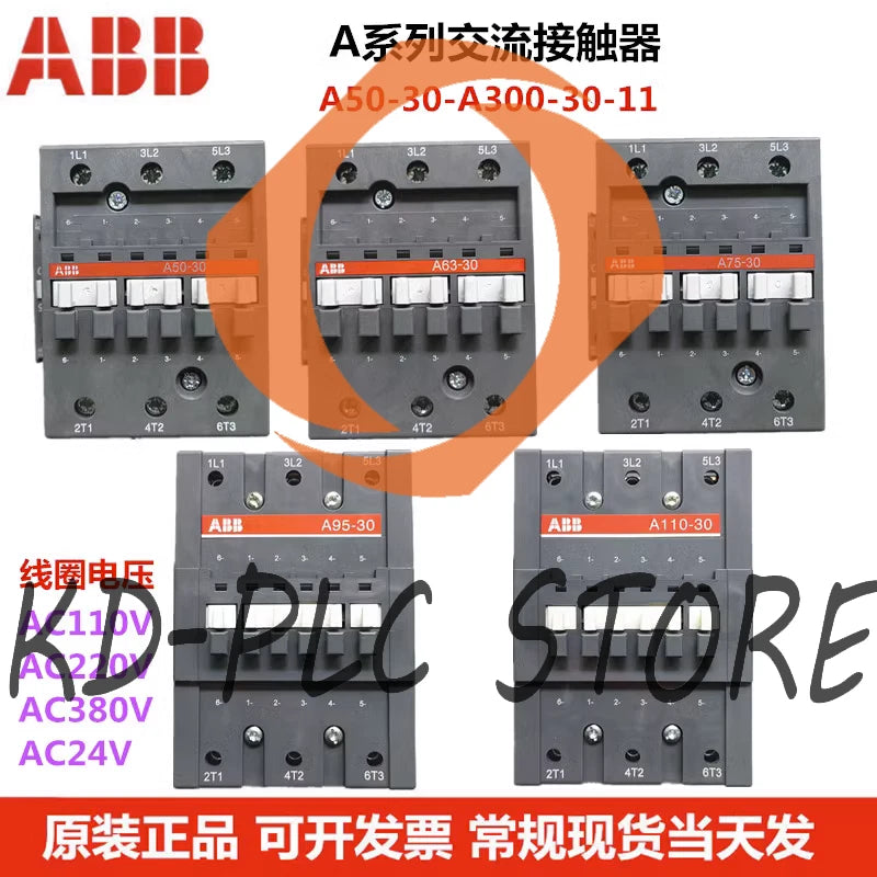 1PCS ABB AC contactor A50-30-11 AC24V 1NO 1NC