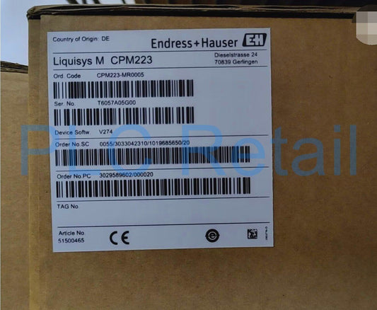 New E+H Transmitter CPM223-MR0005 Fast Delivery - E+H