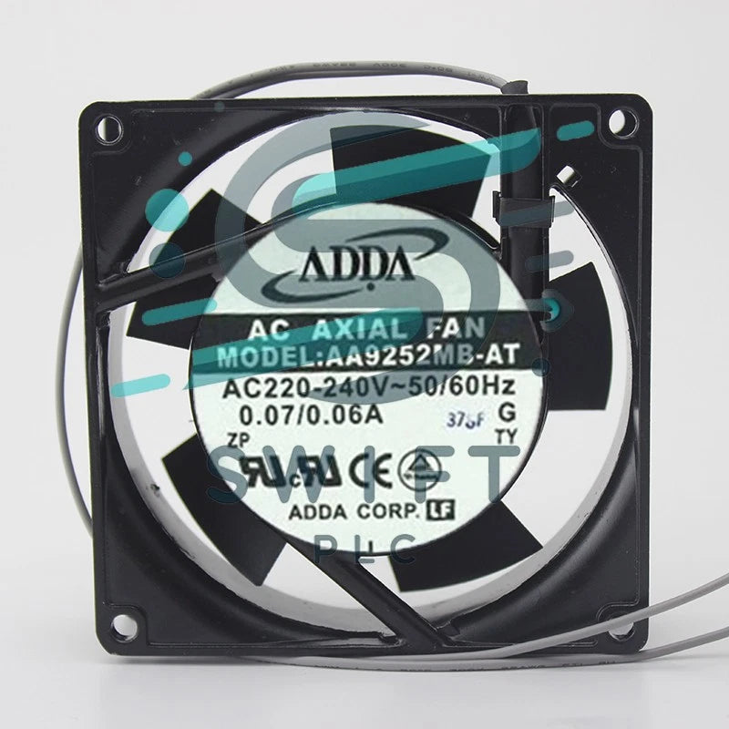 1 PCS ADDA Axial flow Fan AA9252MB-AT AC 220V 9225 9CM 2 wire Aluminum frame