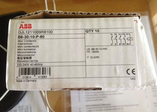 1PC ABB B6-30-10-P 220-240VAC AC Contactor