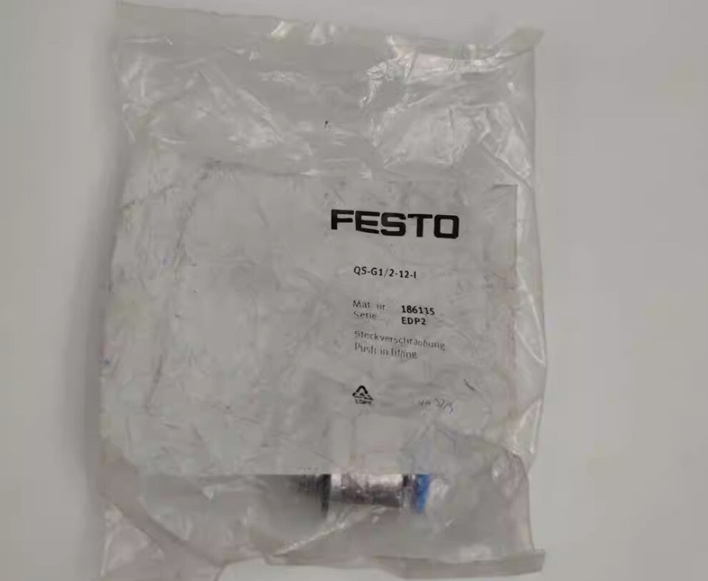 10PC FESTO QS-G1/2-12-I 186115 Free shipping