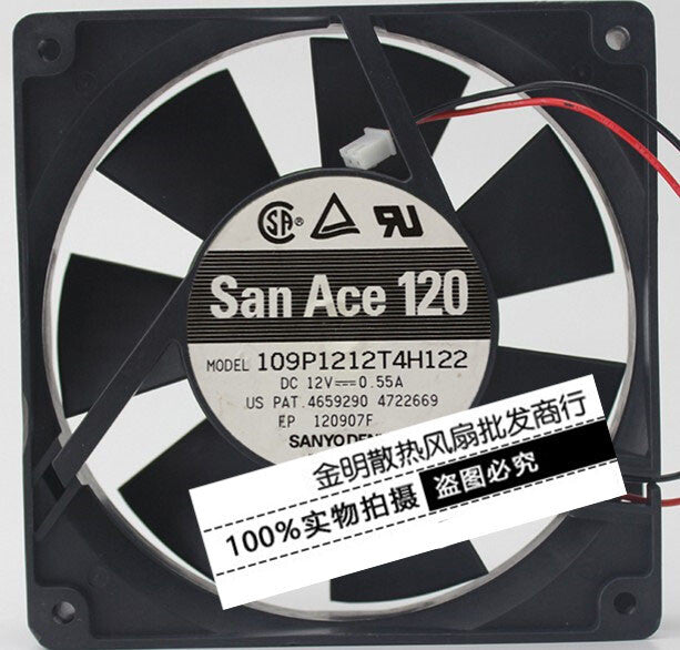 Sanyo 109P1212T4H122 12V 0.45A 12025 120mm chassis cooling fan