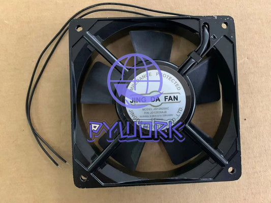 1PCS JING DA FAN JD12025AC 220V 0.08/0.07A 12cm 12025 2 Wire