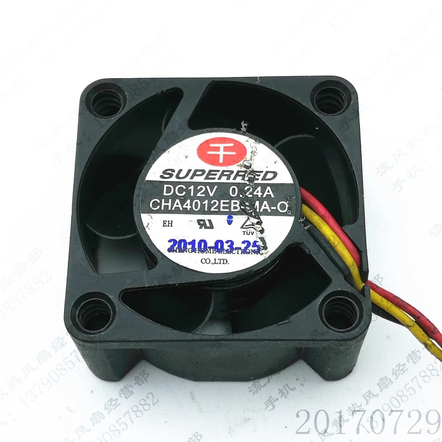 1PCS CHA4012EB-MA-O 4020 12V 0.24A 4CM 3-Wire Cooling Fan