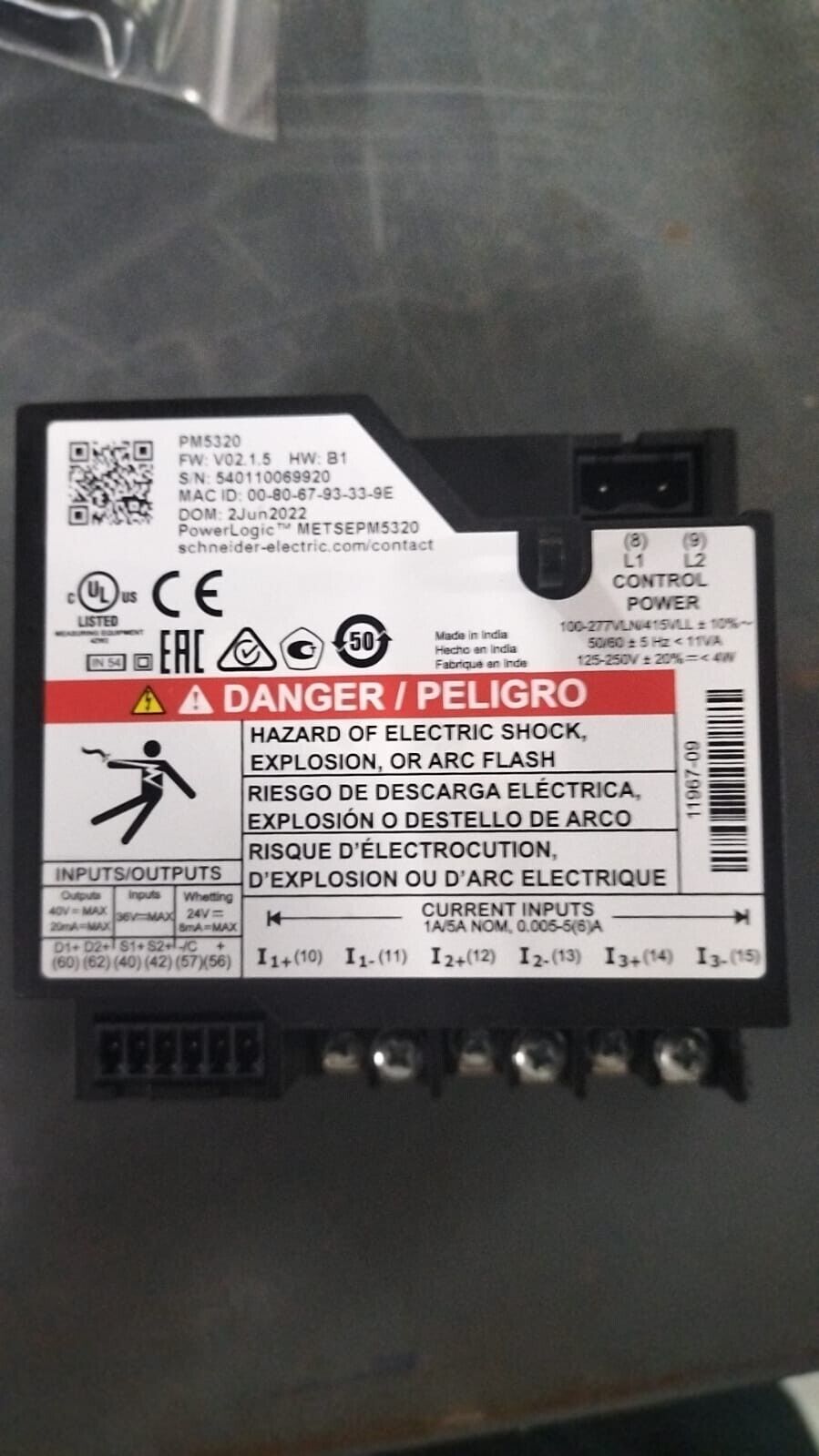 Schneider Electric METSEPM5320 Power Meter - New - SCHNEIDER ELECTRIC