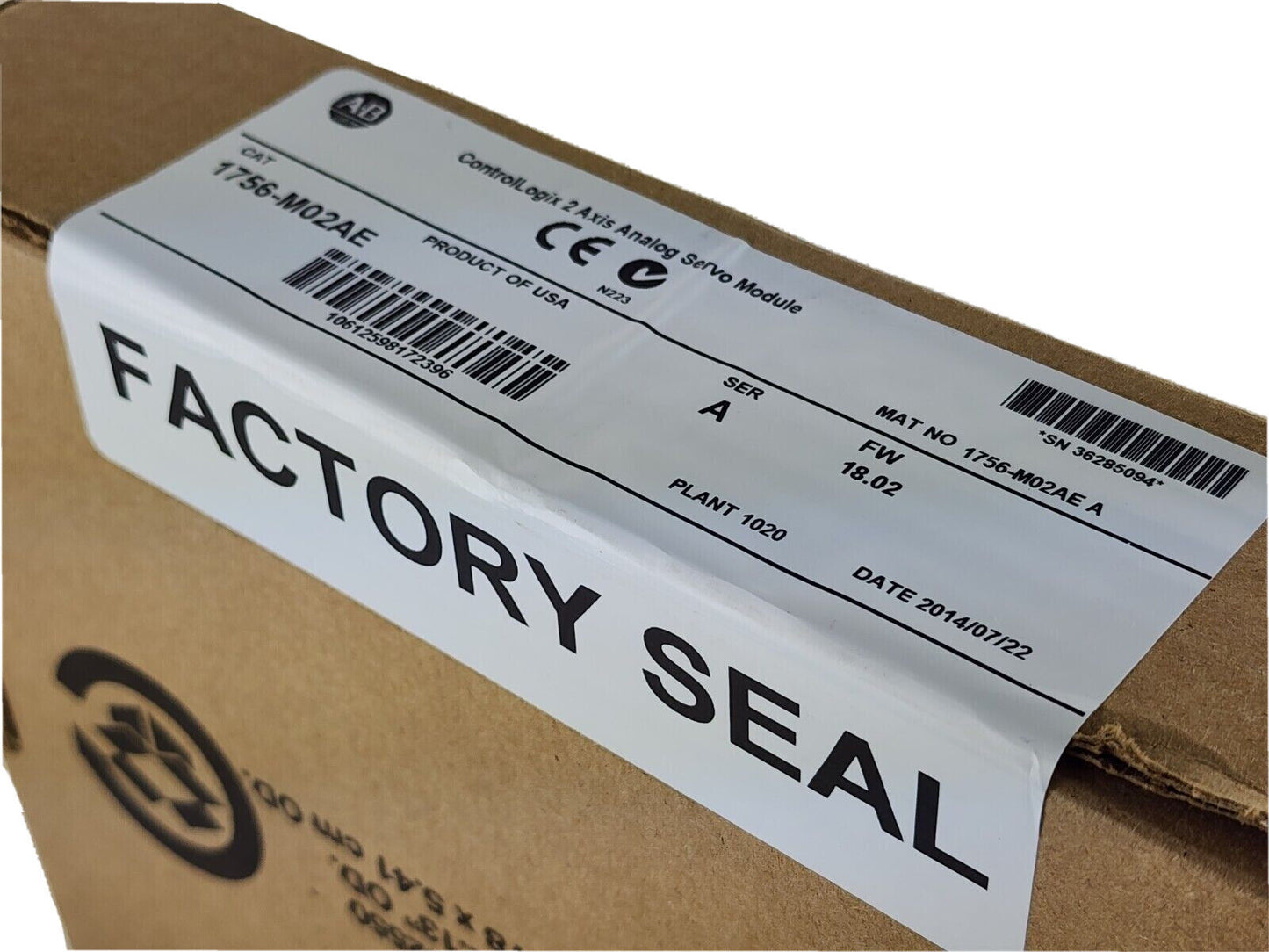 Allen-Bradley 1756-M02AE 2Axis Analog Servo Module 18.02 New - ALLEN-BRADLEY