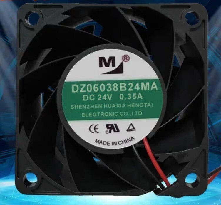 M DZ06038B24MA DC24V 0.35A 60*60*38MM 2-wire silent cooling fan