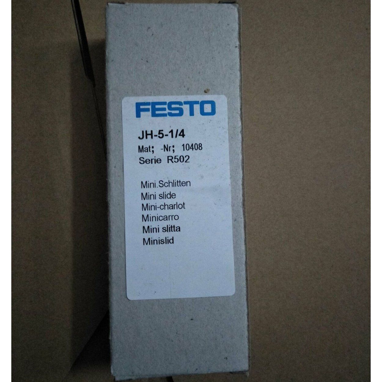 FESTO pneumatic control valve JH-5-1/4 stock - FESTO