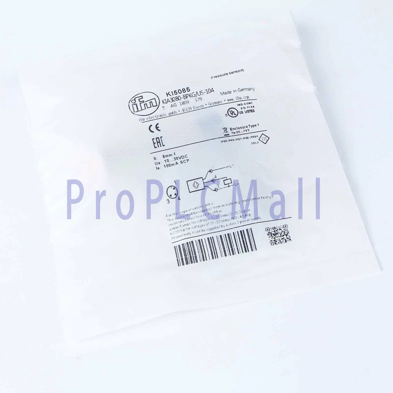 IFM KI5085 KIA3080BFPKG/2T/US Proximity Switch 1PCS