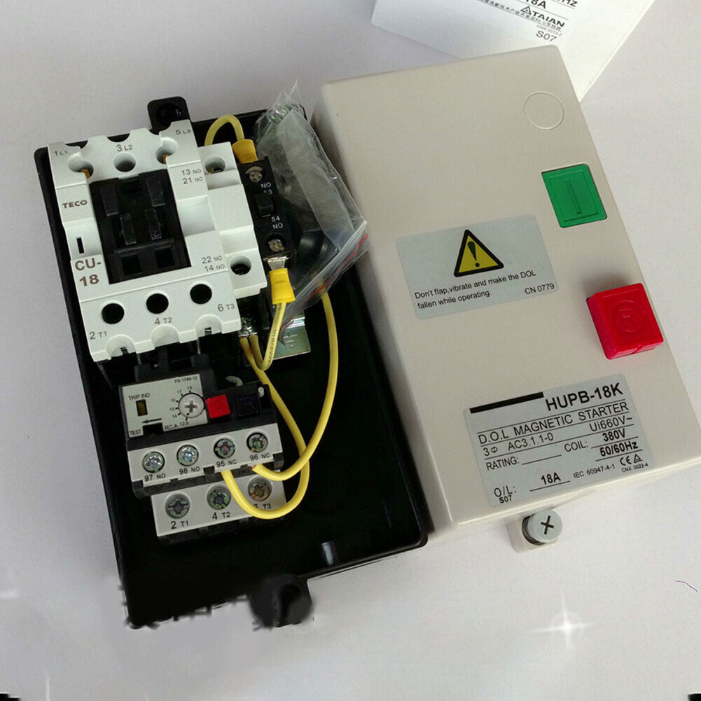 380V Starter For TECO AC HUPB-18K Magnetic Switch