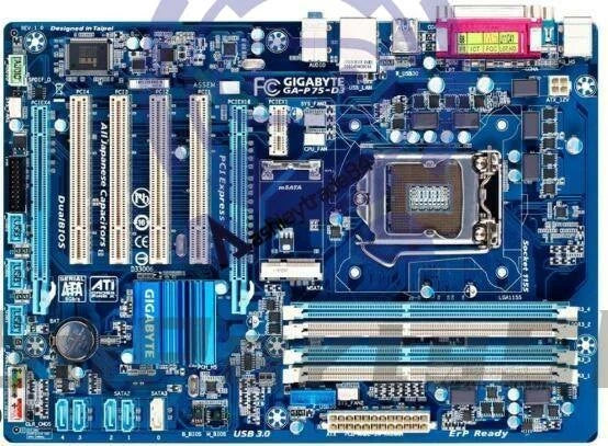 GA-P75-D3 Gigabyte Motherboard LGA 1155 DDR3 USB3.0 D3 32GB Intel