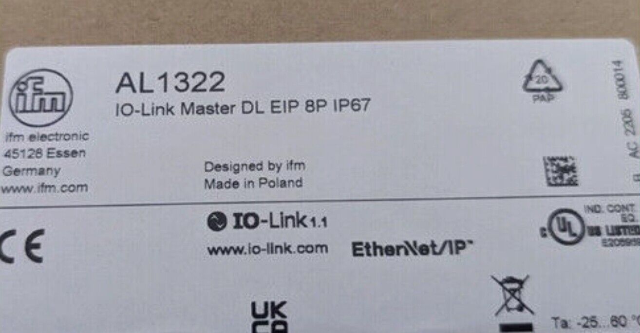 Brand New IFM AL1322 Unopened - IFM