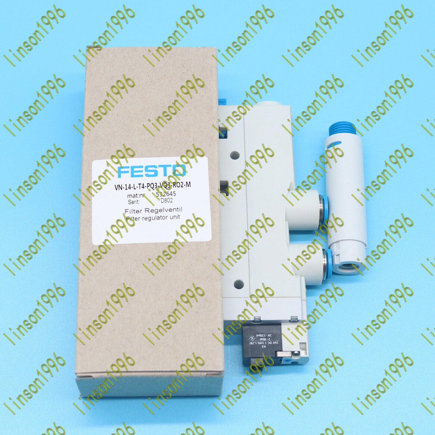 Festo Vacuum Generator VN-14-L-T4-PQ3-VQ3-RO2-M - FESTO