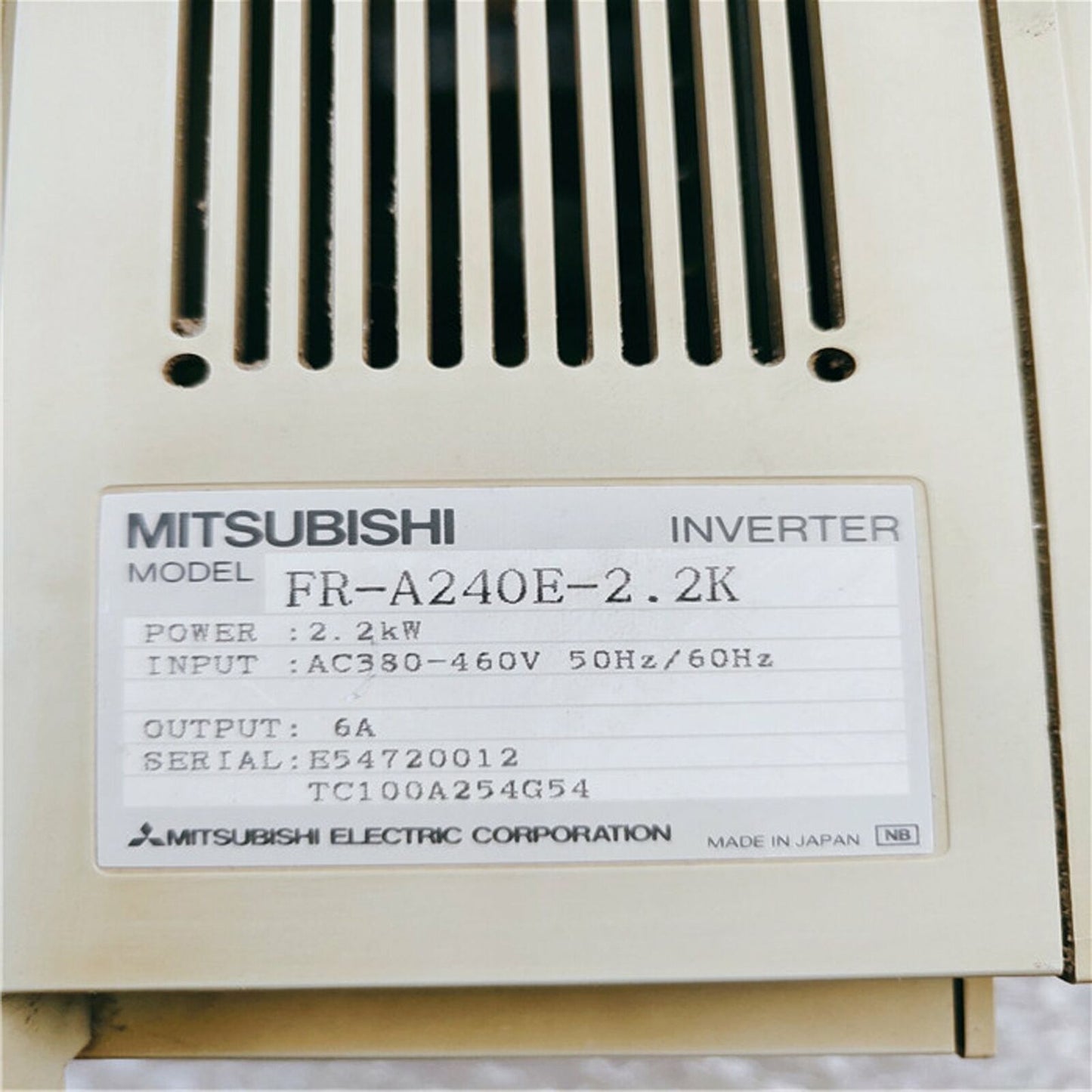 Mitsubishi FR-A240E-2.2K Tested Good Condition - MITSUBISHI