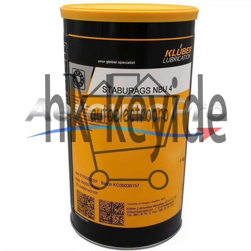 1Pcs KLUBER Lubrication Staburags NBU 4 Grease 1Kg ( 2.2 LB ) SAFE RELIABLE