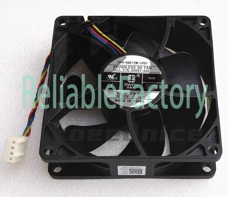 1 pcs DWPH Fan EFH-08E12W-IP01 DC12V 0.70A 8025 8CM 4 Wire cooling fan