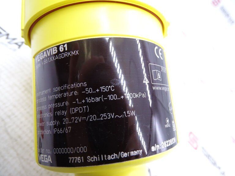 VEGA VB61.XXAGDRKMX LEVEL SWITCH VEGAVIB 61 (100550 - USED) - VEGA