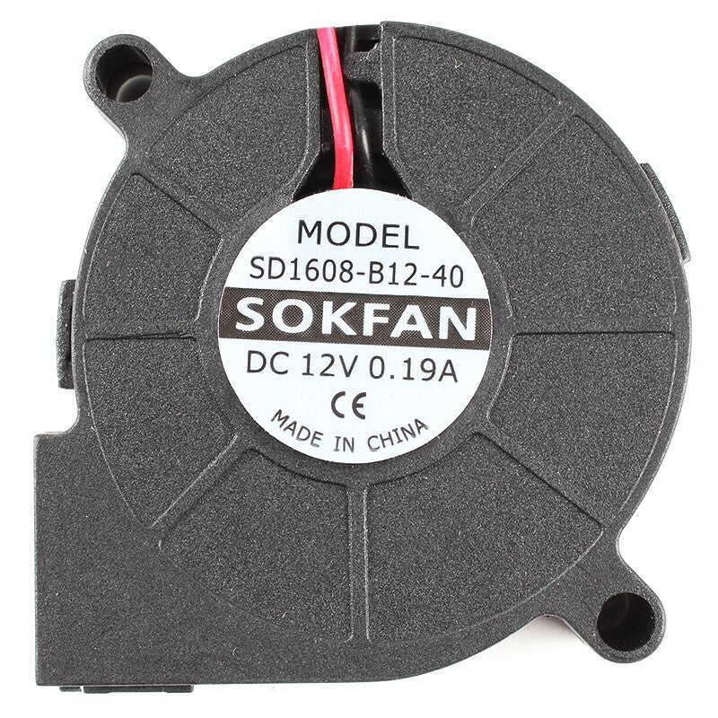 SOKFAN SD1608-B12-40 12V 0.19A 2-wire blower ball cooling fan