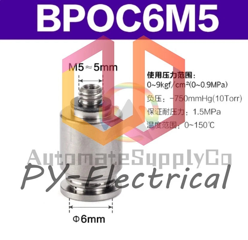10pcs AirTAC Connector BPOC4M5 BPOC401 BPOC6M5 BPOC601