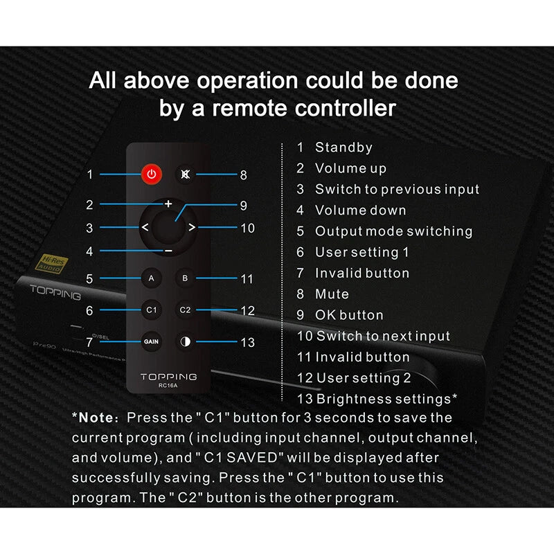 TOPPING Pre90 Preamplifier Or Ext90Input Extender NFCA Module Output Combination