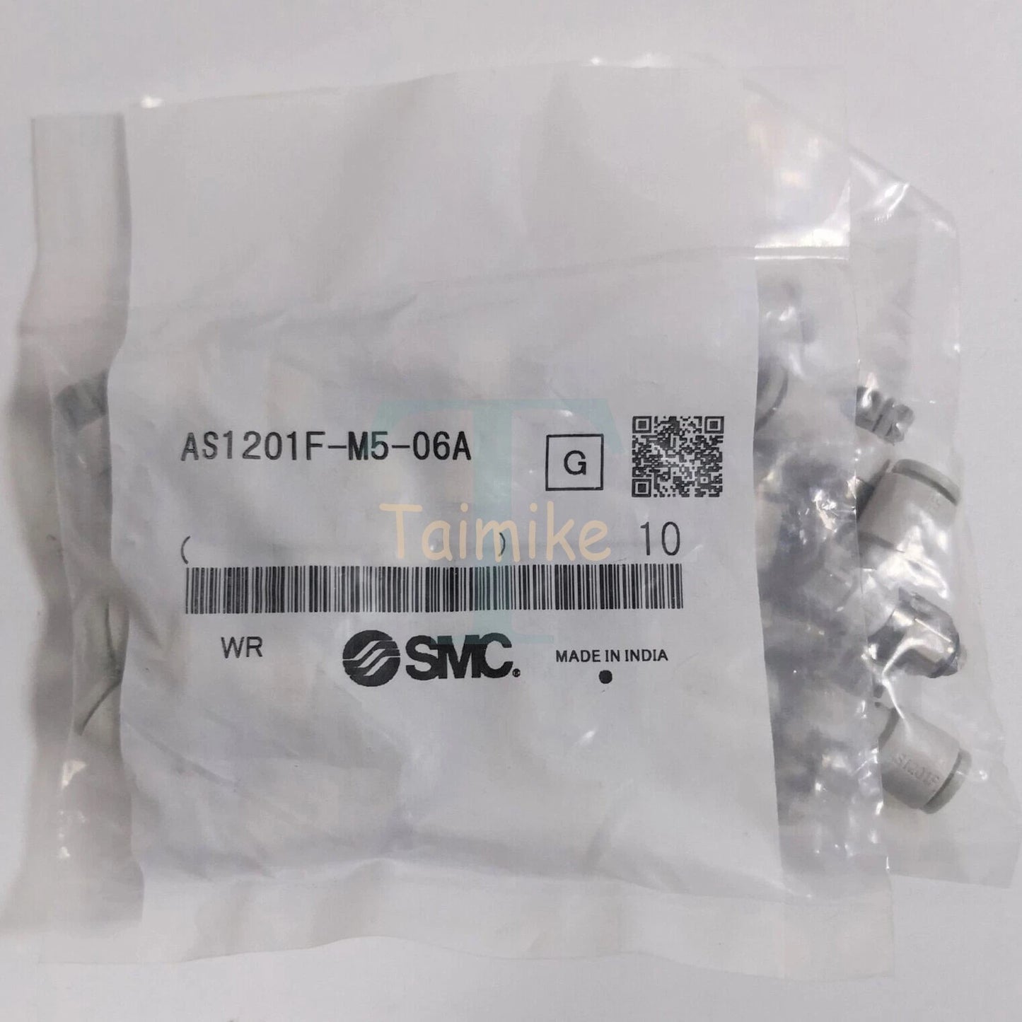 10Pcs SMC AS1201F-M5-06A Speed Control Flow Valve