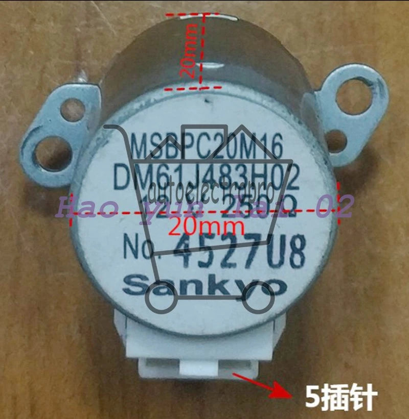 1PCS MSBPC20M16 Air conditioner up and down Swing motor DM61J483H02 12V