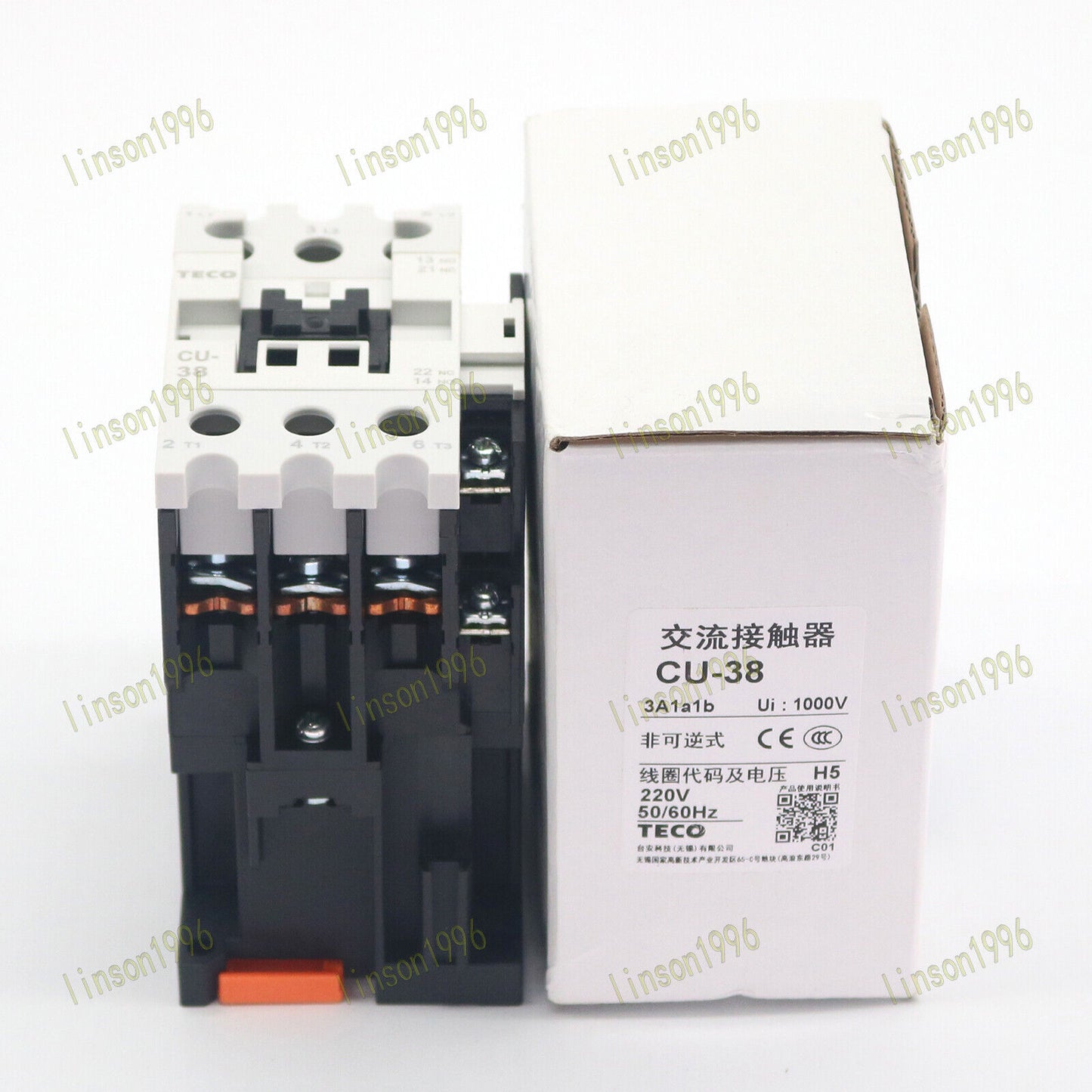 TECO Magnetic Contactor CU-38 220VAC Fast Ship - TECO